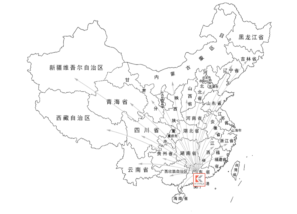 国内销售网络地图